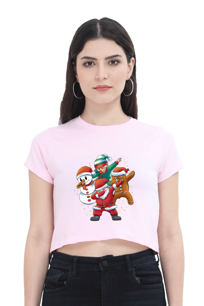 Santa Friends Crop Top