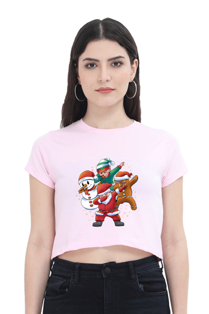 Santa Friends Crop Top