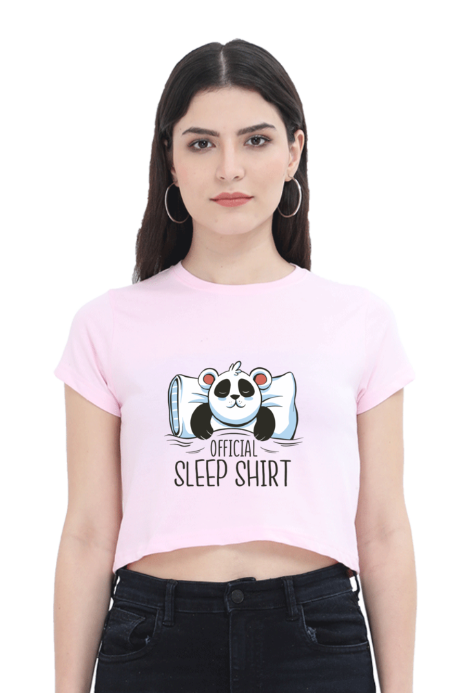 Panda Sleep Crop Top