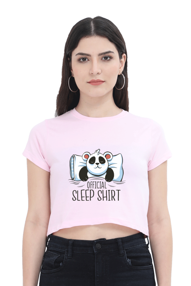 Panda Sleep Crop Top