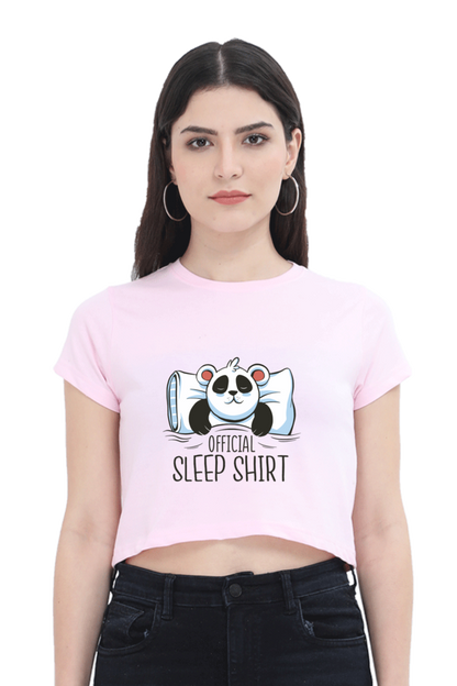 Panda Sleep Crop Top