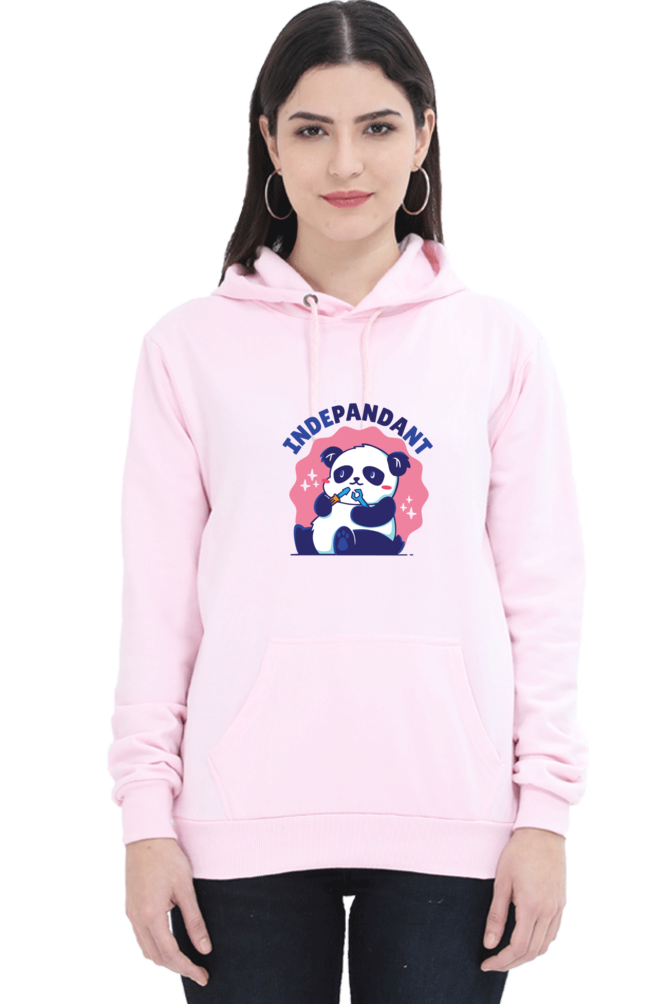 Indepandant Panda Hooded Sweat Shirt