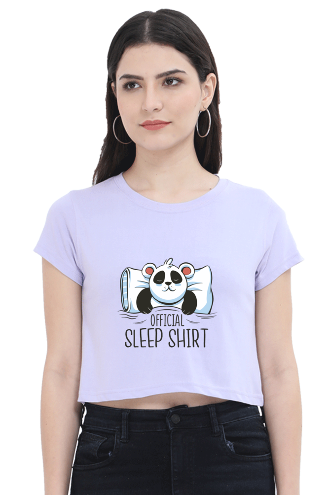 Panda Sleep Crop Top
