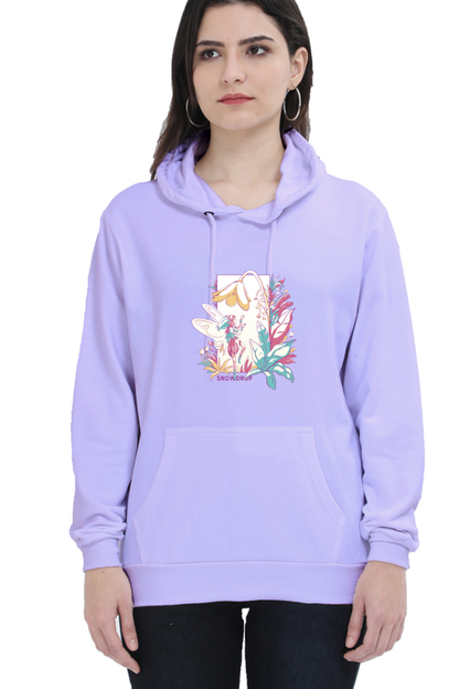 Small Fairy With Flowers Hooded Sweat Shirt