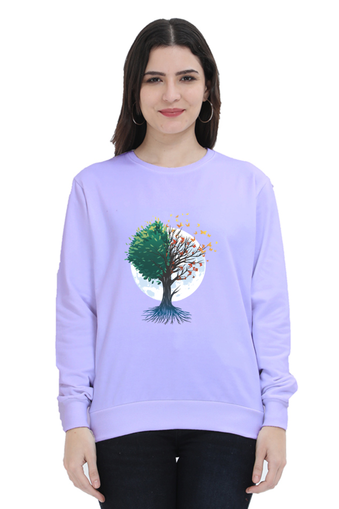 Tree Of Butterflies Autumn Sweatshirt