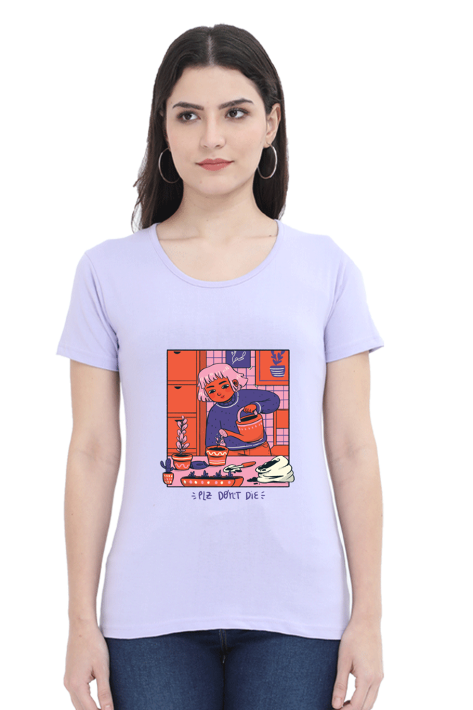 Girl Watering Plant T-Shirt