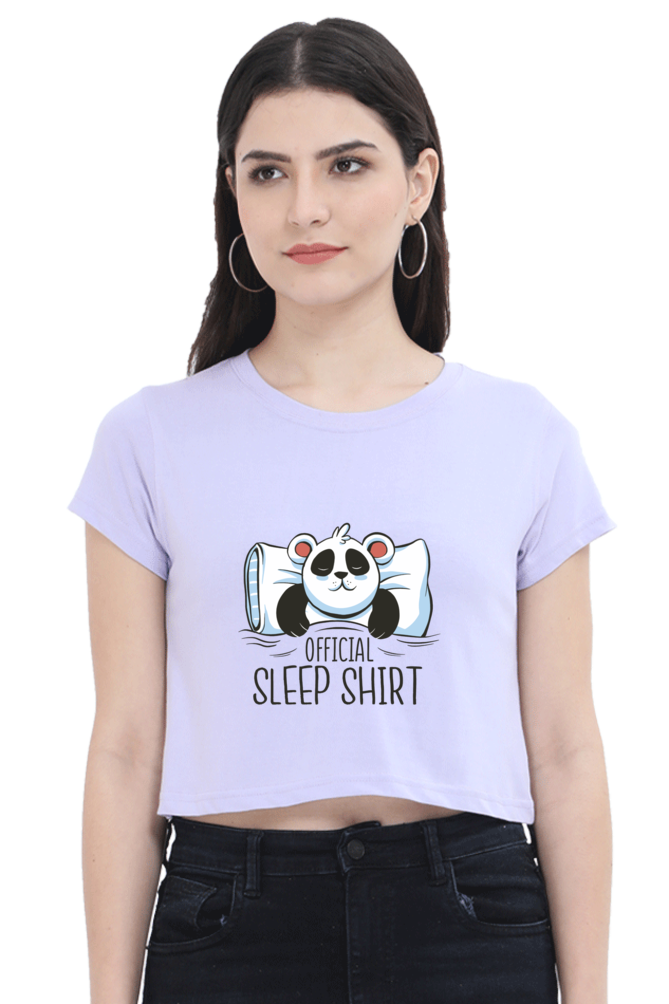 Panda Sleep Crop Top