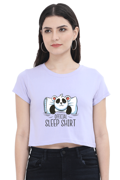 Panda Sleep Crop Top