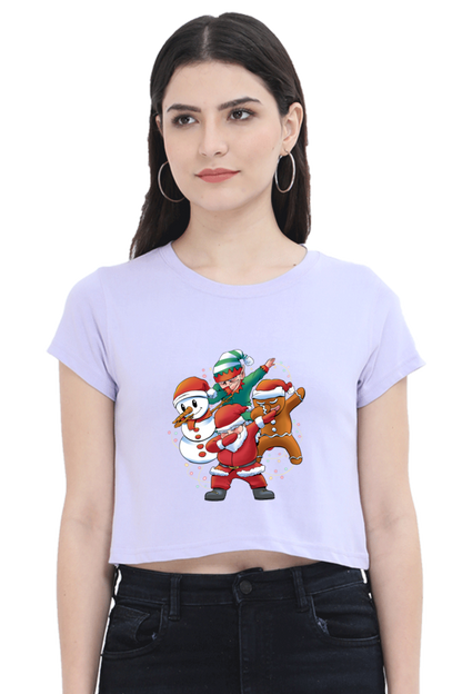 Santa Friends Crop Top