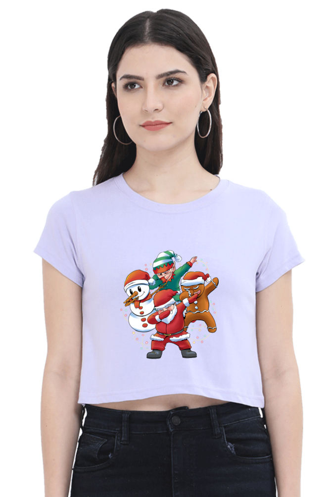 Santa Friends Crop Top