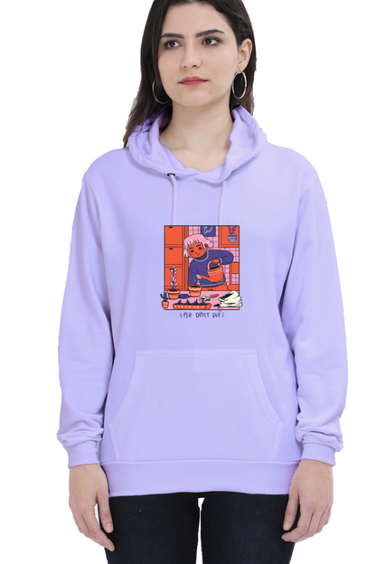 Girl Watering Plant Hooded Sweat Shirt