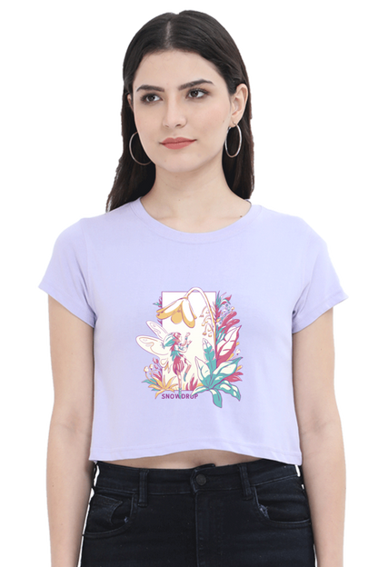 Small Fairy With Flowers Crop Top