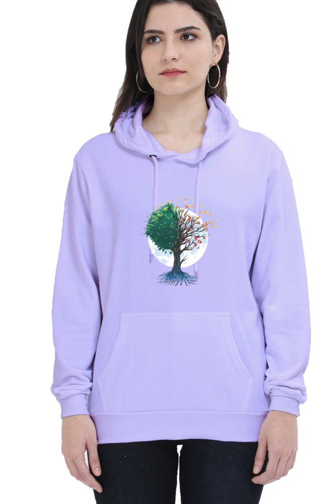 Tree Of Butterflies Autumn Hooded Sweat Shirt