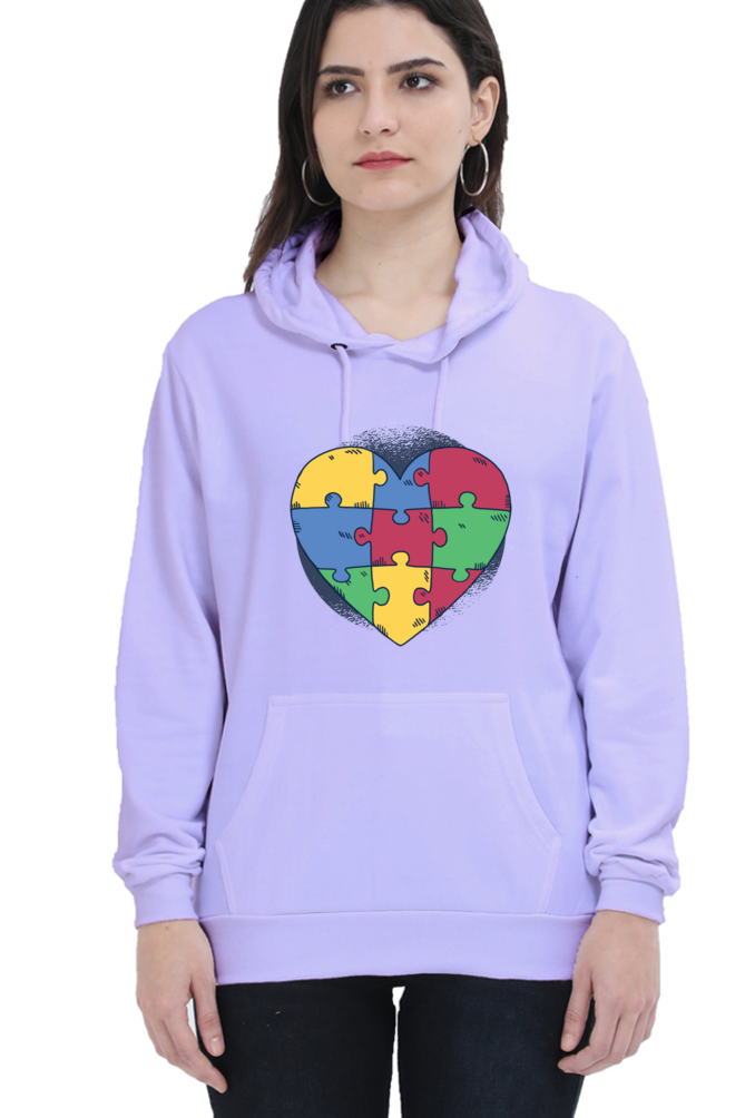 Autism Heart Puzzle Hooded Sweat Shirt
