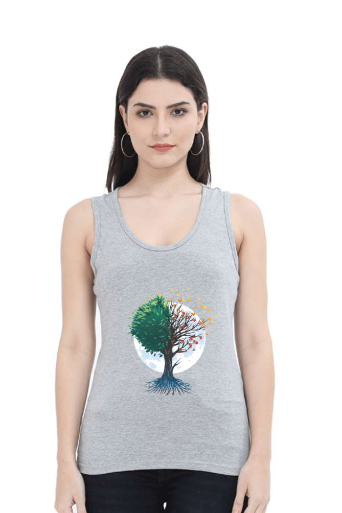 Tree Of Butterflies Autumn Tank Top