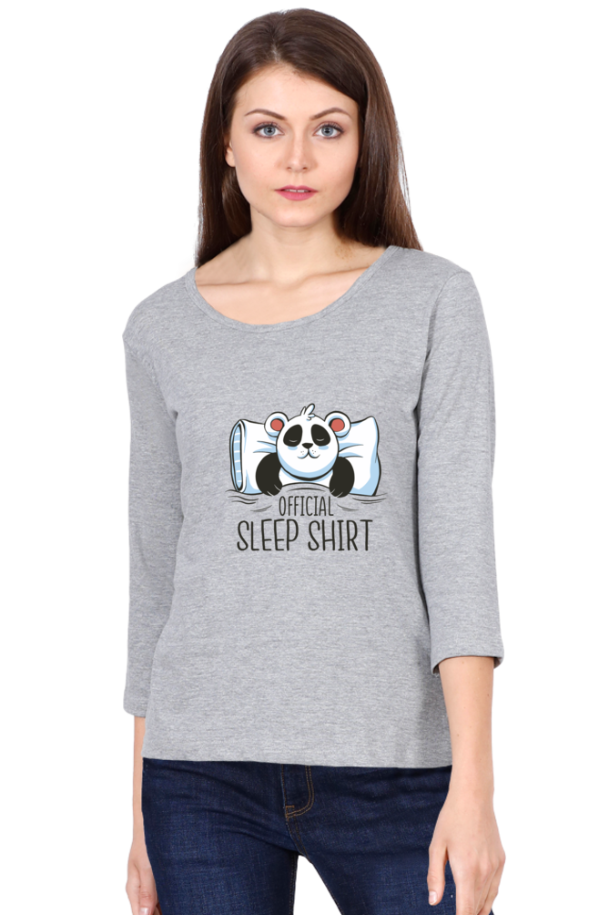 Panda Sleep Round Neck Full Sleeve