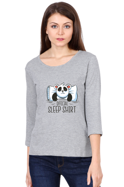 Panda Sleep Round Neck Full Sleeve