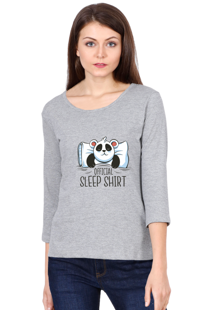 Panda Sleep Round Neck Full Sleeve