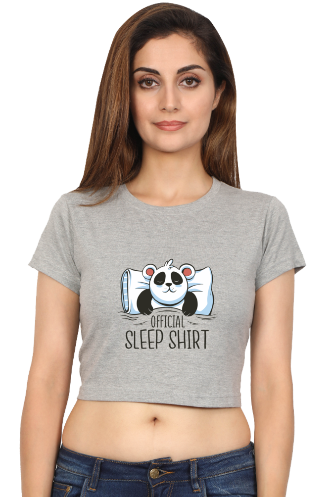 Panda Sleep Crop Top