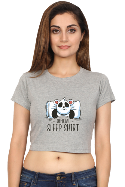 Panda Sleep Crop Top