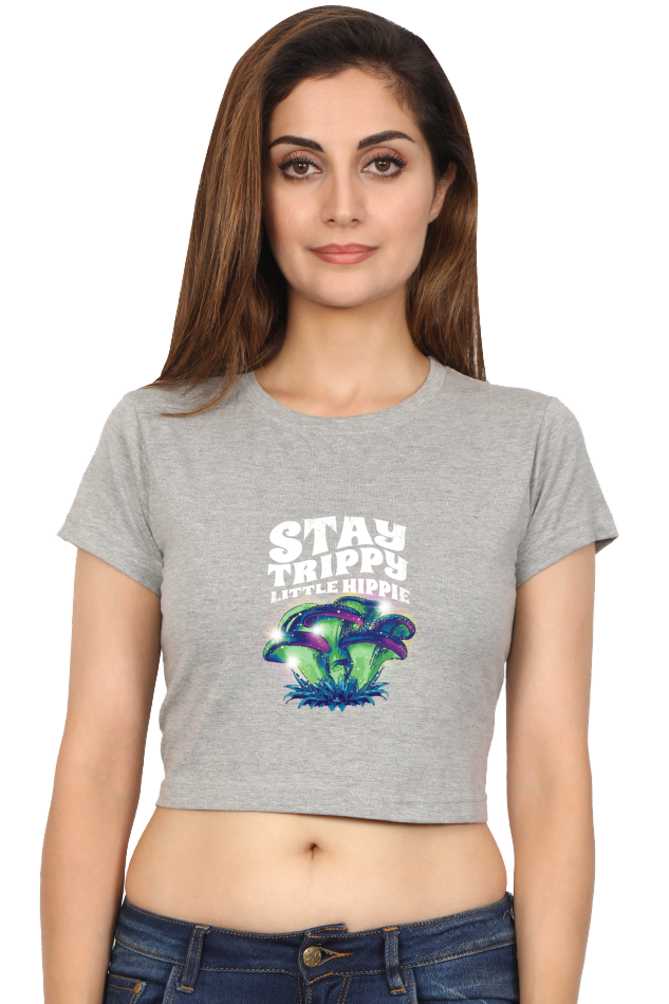 Magic Mushrooms Fantasy Crop Top