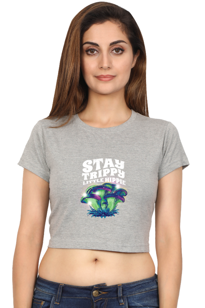 Magic Mushrooms Fantasy Crop Top