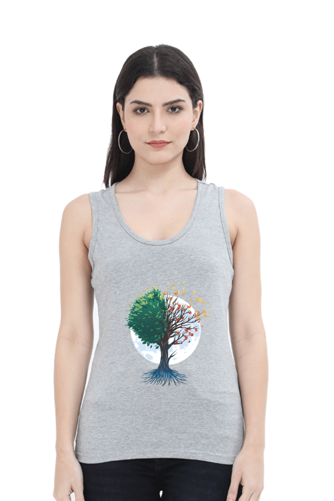 Tree Of Butterflies Autumn Tank Top