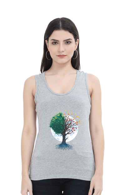 Tree Of Butterflies Autumn Tank Top
