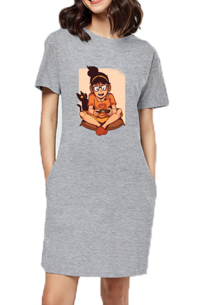 Gamer Girl T-Shirt Dress