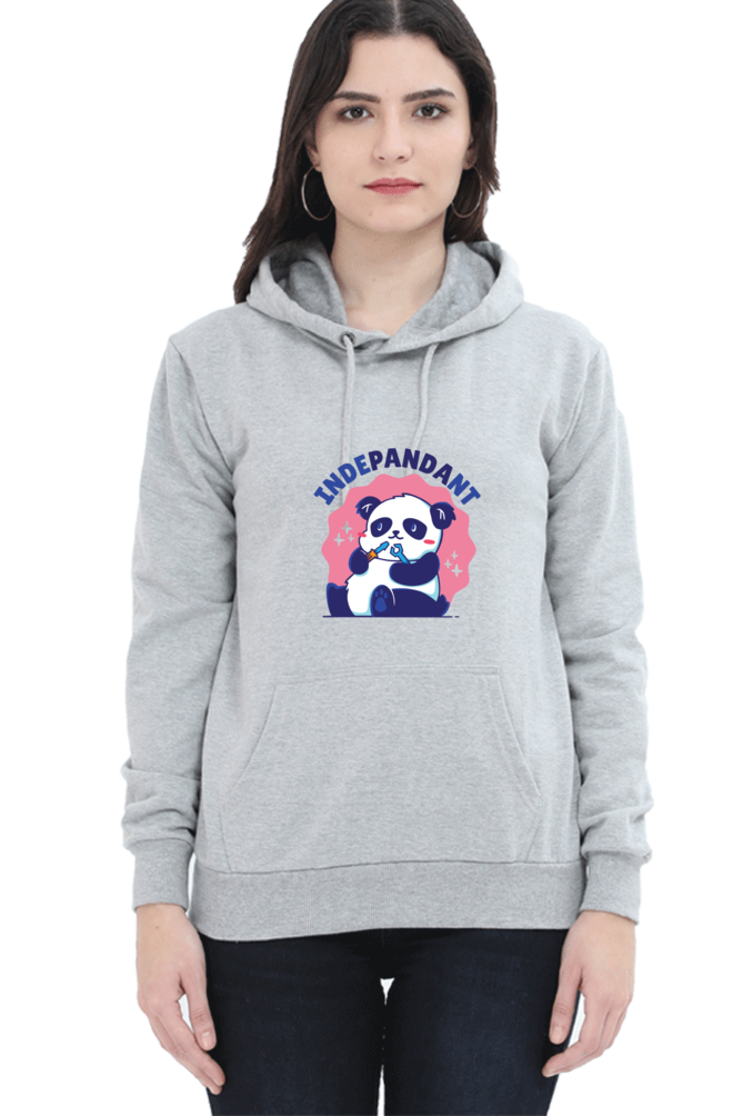 Indepandant Panda Hooded Sweat Shirt