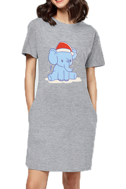 Elephant Hat T-Shirt Dress