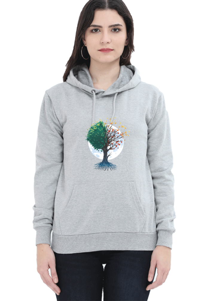 Tree Of Butterflies Autumn Hooded Sweat Shirt