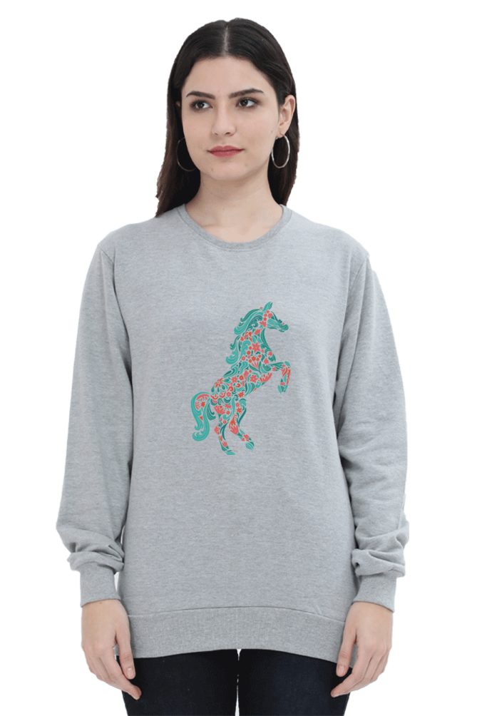 Floral Horse Sweatshirts