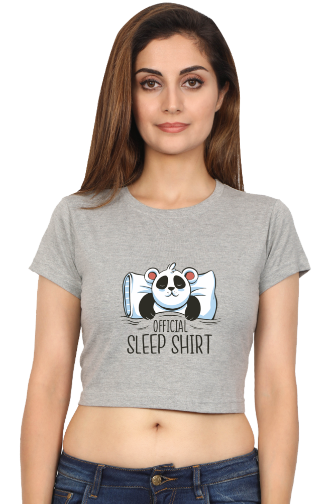 Panda Sleep Crop Top