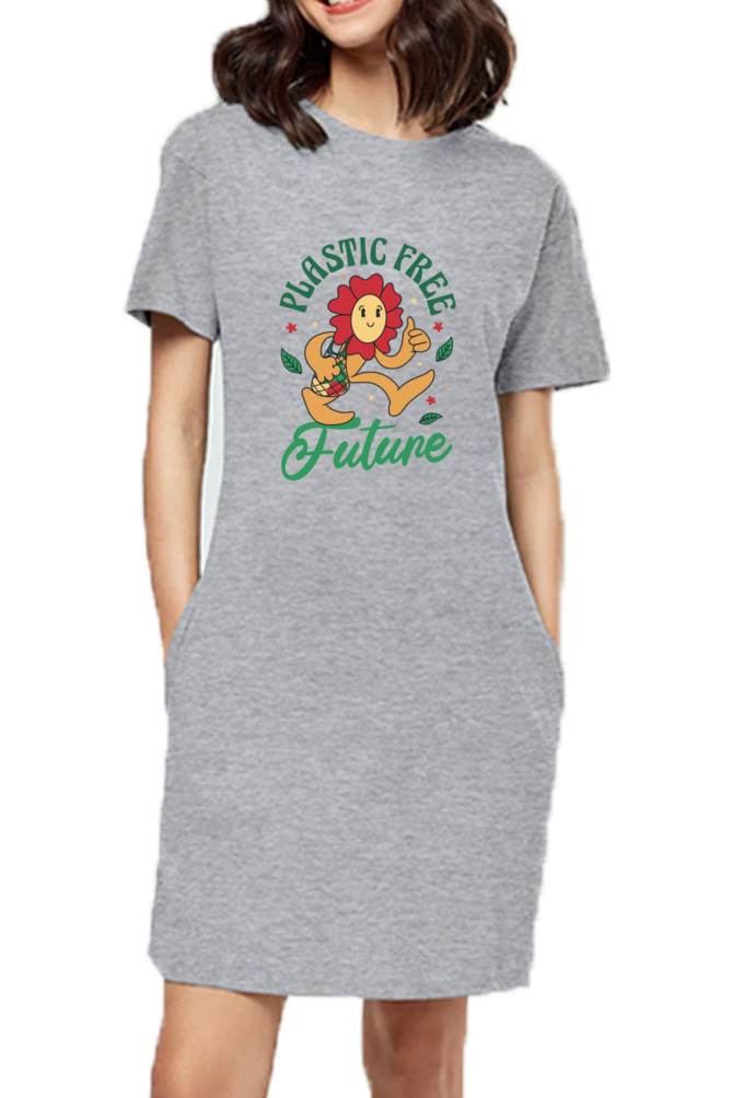 Plastic Free Flower T-Shirt Dress