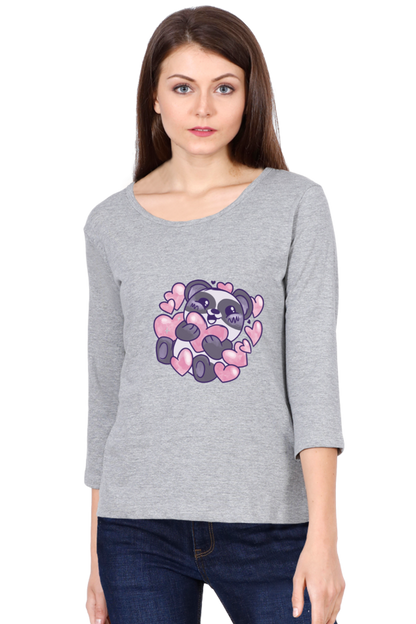 Panda Love Round Neck Full Sleeve