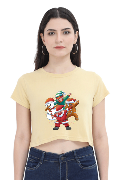 Santa Friends Crop Top