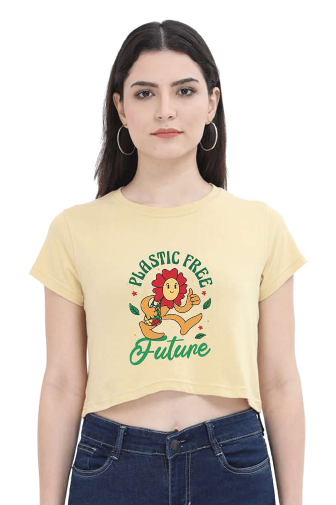 Plastic Free Flower Crop Top