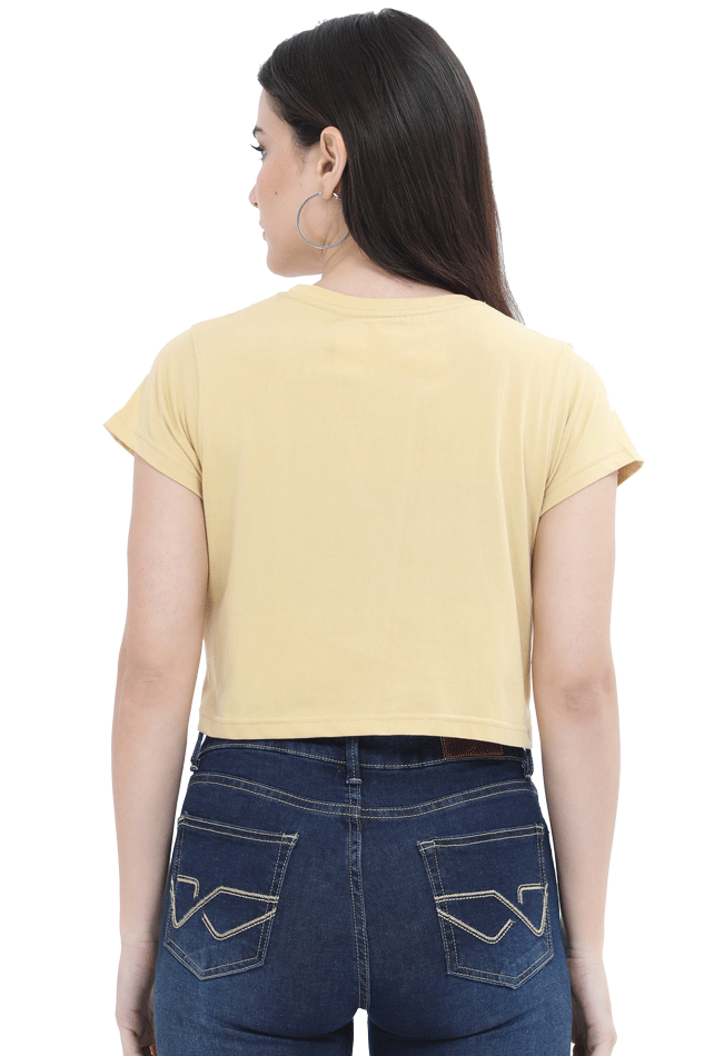 Girl Watering Plant Crop Top