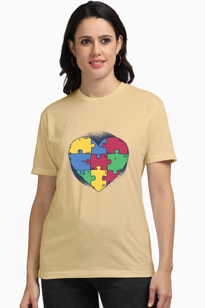 Autism Heart Puzzle Supima T-Shirt
