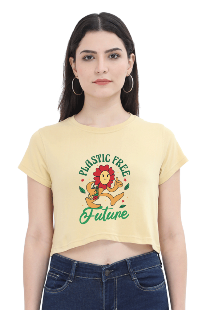 Plastic Free Flower Crop Top