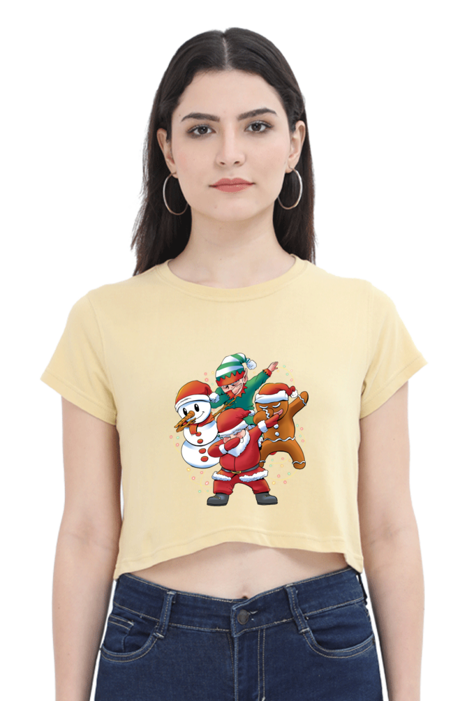 Santa Friends Crop Top