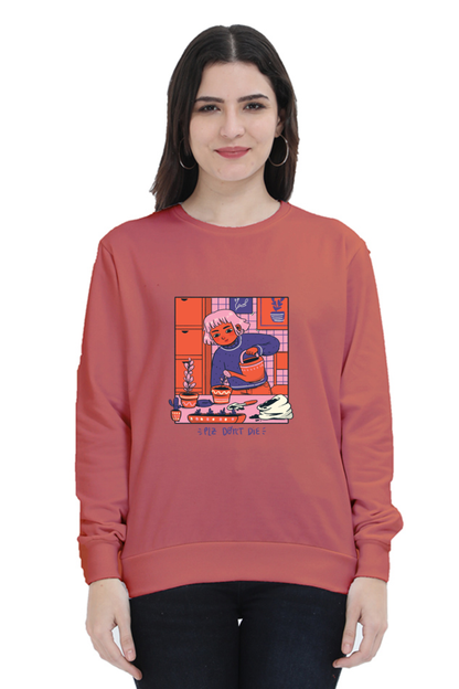 Girl Watering Plant Sweatshirt