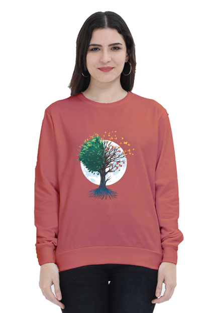 Tree Of Butterflies Autumn Sweatshirt