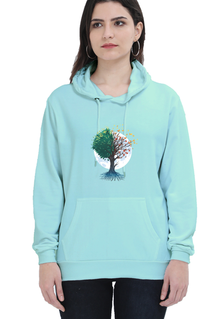 Tree Of Butterflies Autumn Hooded Sweat Shirt