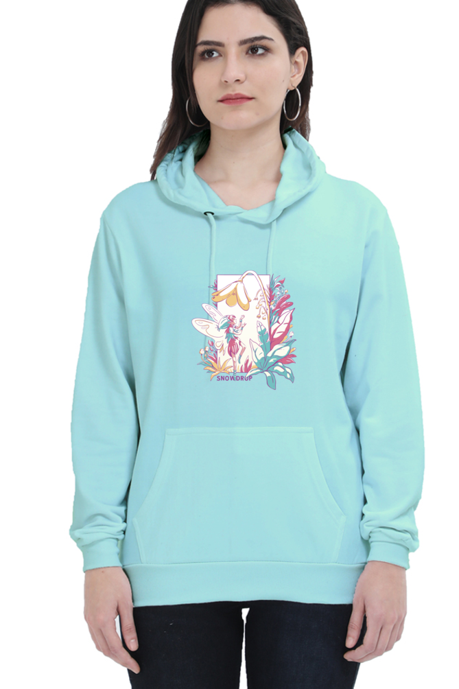 Small Fairy With Flowers Hooded Sweat Shirt