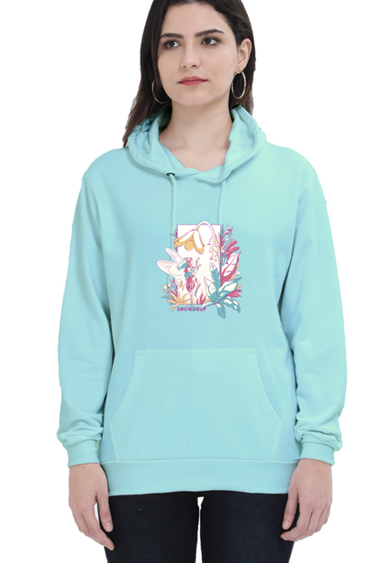 Small Fairy With Flowers Hooded Sweat Shirt