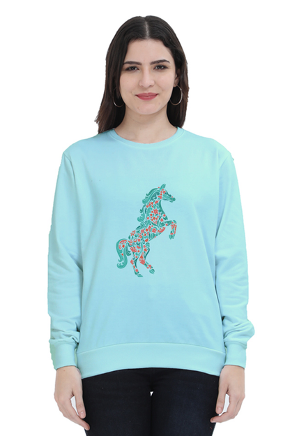 Floral Horse Sweatshirts