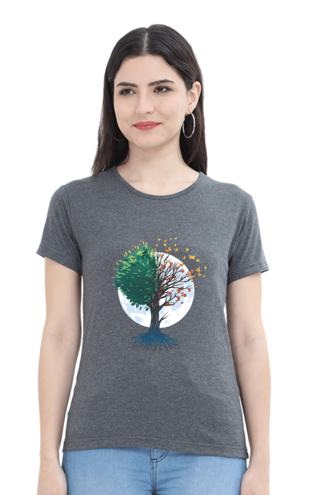 Tree Of Butterflies Autumn T-Shirt