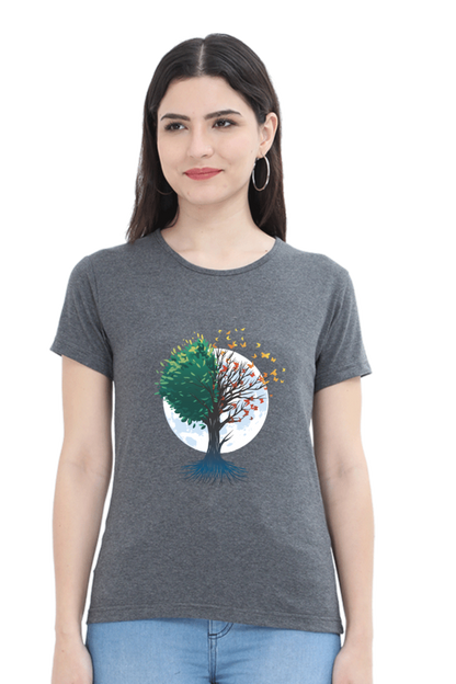 Tree Of Butterflies Autumn T-Shirt